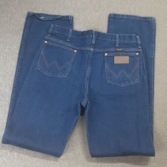 Wrangler 936PWD Mens Straight Fit Jeans Size 36x34 . Dark Indigo Blue (#3) - Picture 2 of 6